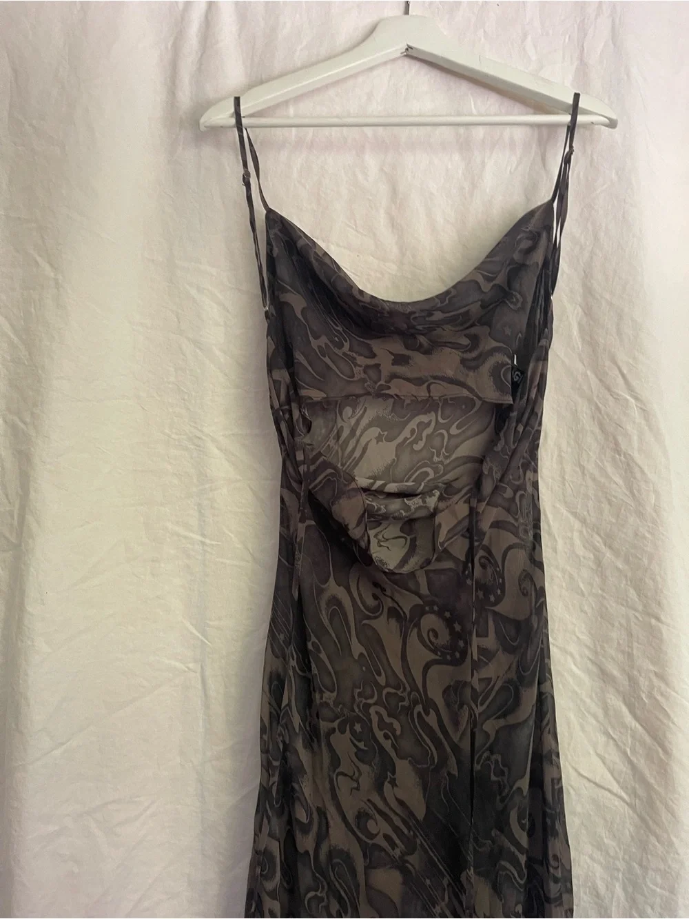 I.AM.GIA Abstract Print Maxi Dress Cyber Y2K Grunge Festival Indie Size XXS